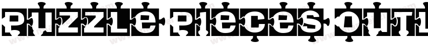 Puzzle Pieces Outline字体转换